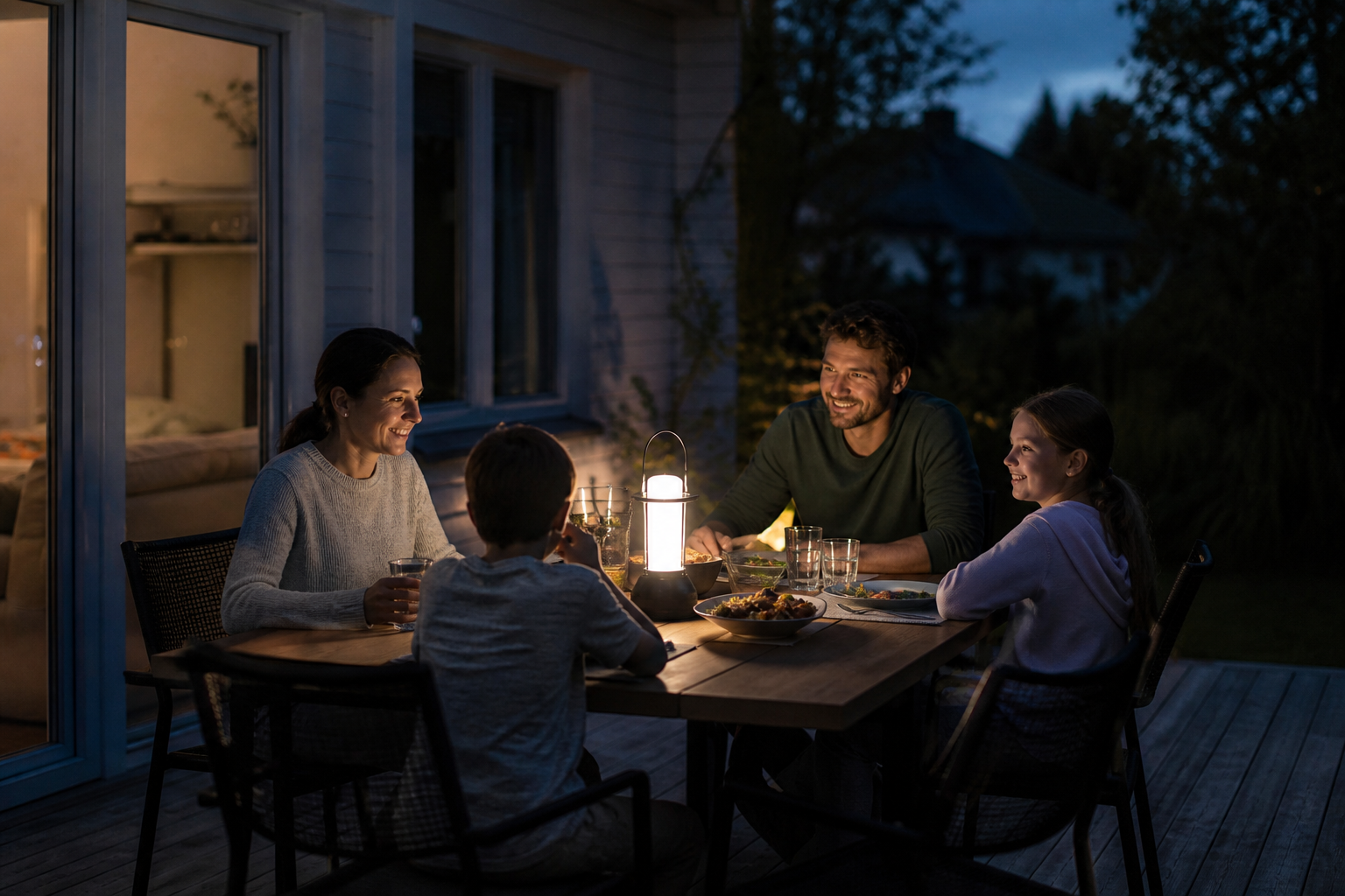 Everyday scene related to rechargeable lantern